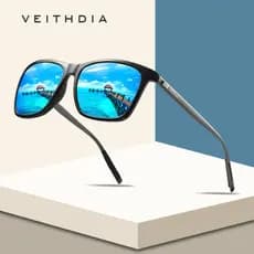 Unisex Retro Aluminum+TR90 Square Polarized Sunglasses Lens Vintage Eyewear Accessories Sun Glasses For Men/Women