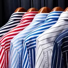 Camisa Masculina Listrada Casual De Manga Comprida Slim Fit Primavera Outono Casual De Qualidade