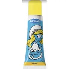 Carmed Smurfette tampa Amarela garantido gloss blueberry Cimed Original