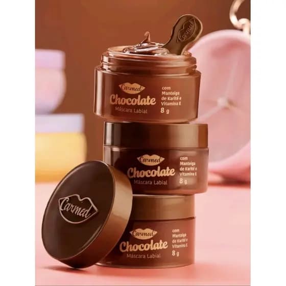 Carmed Máscara Labial de Chocolate com Manteiga de Cacau e Vitamina E