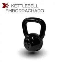 Kettlebell Emborrachado 4kg a 16kg Profissional Academia Treino Funcional Fitness