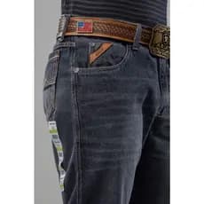 Calça balão country 100% algodão cowboy rodeio
