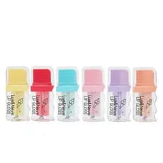 Kit Com 3 Lip Gloss Efeito Espelhado 6 Cores Diferentes - Lua & Neve -