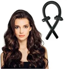 Haste Modelador Com 2 Scrunchies De Cetim Para Ondular Cachear Cabelo