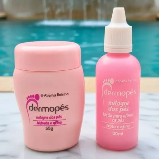 Kit Restaurador  Dermopés Tratamento em Creme Para os Pés Abelha Rainha