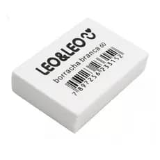 Borracha Plástica Branca  Leo&Leo - 1 unidade