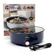 Panela Elétrica Assadeira 110v/220v Multifuncional Assa Frita Cozinha Antiaderente 26cm 660W 1.9L