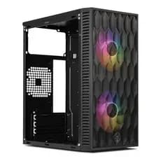 Gabinete Gamer TGT Jester V2 com 2 Fans Led RGB Lateral em Acrilico Mini Tower