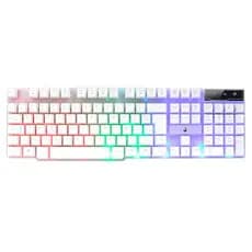 Teclado Gamer Rise Mode G1 Full, RGB Rainbow, USB, Branco computador e notebook gamer