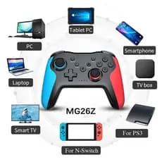 Controle Gamer Sem Fio Bluetooth e 2.4ghz USB e Tipo C Pc Celular IOS Nitendo Switch PS3 Android TV
