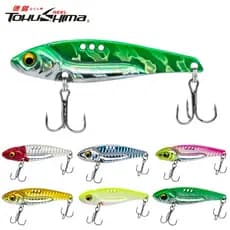 7g/10g/14g/17g/20g 3D Eyes Vibratório Isca De Pesca Equilibrador De Olhos Colher De Metal VIB Biônica Afundando Jig Natação Completa