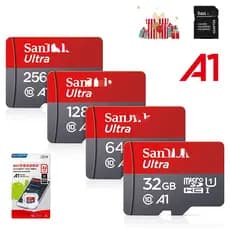 128GB 256GB 512GB 1024GB 1TB 100MB/s Cartões De Memória A1 Cartão De Câmera 4GB 8GB 16GB 32GB 64GB Micro SDcard Classe 1
