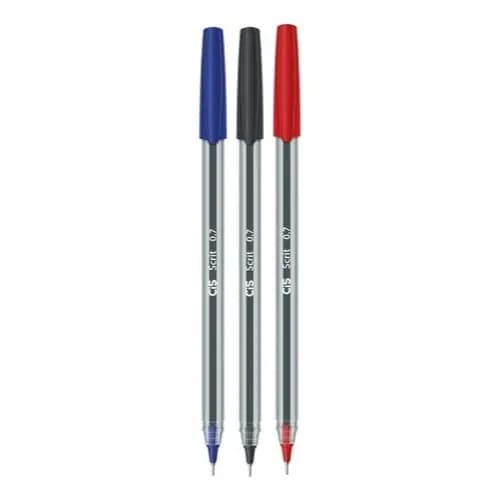 Kit 3 Canetas Esferográfica Scrit Ponta Agulha 0.7mm Cis