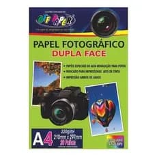 Papel Fotográfico A4 Dupla Face 220g Off Paper 20 Folhas
