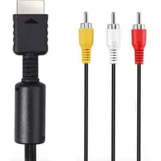 Cabo Av Audio E Video Rca Para Playstation 1, Ps2 E Ps3 1.80