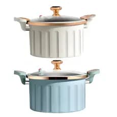 Panela de Micro Pressão Antiaderente 7 Litros Off White para Fogão a Gás