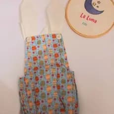 Romper Bebê Menino Coelhinho Azul