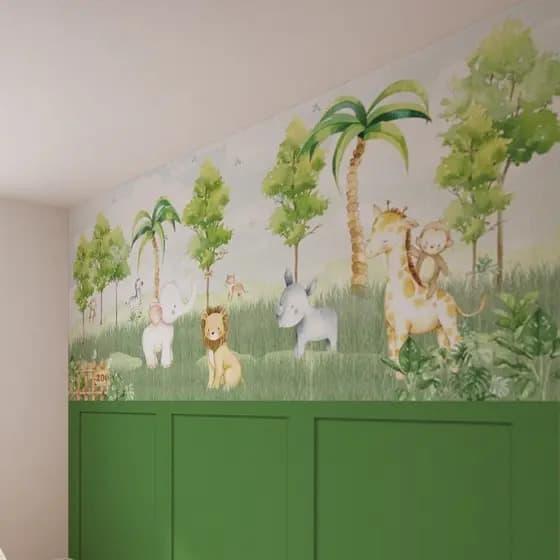 Papel de Parede Safari Infantil