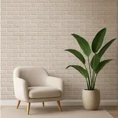 Papel De Parede Adesivo Tijolo 04 Ripado Madeira Autocolante Lavável para Sala Quartos 50CM de Larg