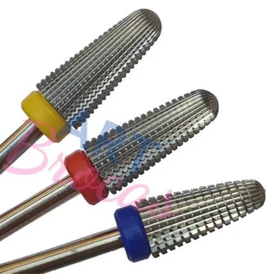 Broca de tungstenio conica para unhas acabamento manutenção corte reto corta para os dois lados canhota