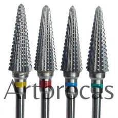 Broca de tungstênio conica corte reto cone umbrella para unhas manicure