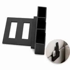 Porta Controle Triplo Para Cama Box Organizador De Controle Remoto Sem Furar Suporte Lateral Porta Controle P/ Cama Box