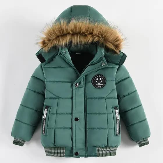 2-6 anos manter quente crianças jaqueta outono inverno com capuz zíper moda meninos casaco crianças roupas