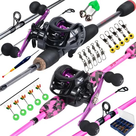 Vara de pesca com carretilha Sougayilang 1.8M 18+1bb 7.2:1 Max Drag 10kg