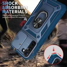 Capa Para Samsung Galaxy S21 FE S21 Ultra A51 S20 A52 A52S Proteção Lente Deslizante 360 ° Case Caixa De Anti-Queda