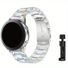 Pulseira De Relógio Transparente Colorida Universal 20mm 22mm Para Samsung Galaxy Watch Band S2 S3 3 45MM 41MM GT 2 42 4
