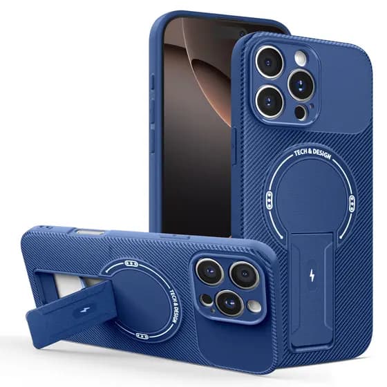 Capa Para Apple iPhone 15 Pro Max 14 14 15 Plus À Prova De Choque De Fibra De Carbono Fosca Listras Clássicas Anel De Me