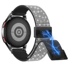 Pulseira De Relógio Com Fivela Magnética Universal De 20 Mm Para Amazfit GTS 2 Mini/2E/GTR 42MM Glitter Magnético De Nyl