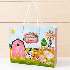 Sacolinha Personalizada Fazendinha Pegue e monte