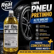 Pretinho Baba de Camelo 1L Concentrado Alto Brilho Limpa Pneu