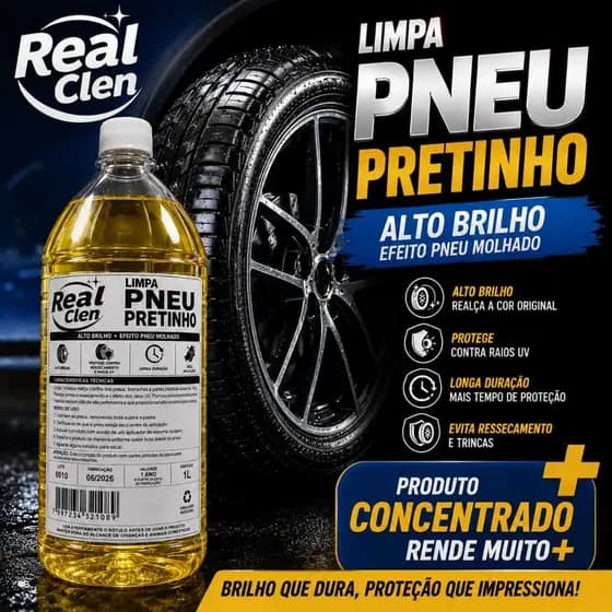 Pneu Pretinho 1L Baba de Camelo Concentrado