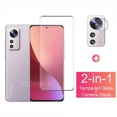 Película De Vidro 9D 2 Em 1 Para Xiaomi 12 Pro / 12X / 12 / 12S / 12T Pro / Mi 11 / 11 Pro / 11 Ultra