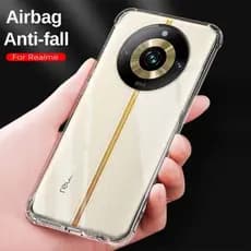 Caixa Protetora Transparente À Prova De Choque TPU Para Realme 11 10 9 8 7 Pro + 9i 8i 7i 5G 4G