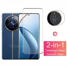 Protetor De Tela De Cobertura Completa De Vidro Temperado E De Lente De Câmera Para Realme 12 Pro + 12 12 + 11 10 Plus N