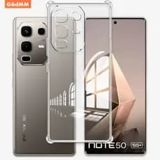 Para Infinix Note 50s 5G Capa De Telefone 50 Pro Plus 5G 50X 40 40S 40X 4G 5G Airbag Anti Queda Transparente Invólucro S