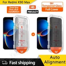 Redmi K90 Max HD Vidro Temperado De Privacidade Para Pro Turbo 5 4 A7 A7 A5 A4 A3X A2 A1 Plus Protetor De Tela De Fácil