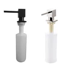 Dispenser Dosador Embutir Inox Escovado Ou Preto Black Quadrado Alta Padrão