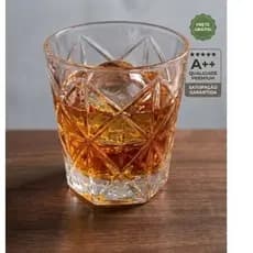 Jogo De Copos De Vidro Linha Porto 6 Peças 330ml Dumiat Copo Para Whisky Água Suco Grosso Resistente