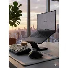 Suporte Apoio para Notebook Laptop Compacto Base leve ergonômico ajustável ventilado