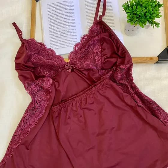 Baby Doll Plus Size Pijama Short Doll com Renda até o tamanho 58