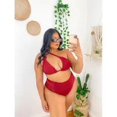 Biquini Plus Size Hot Pants Amarrar Varias formas de Uso