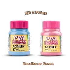 2x Tinta Para Artesanato Pva Acrilex 37ml FOSCA  (Escolha as Cores)