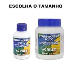Verniz Acrílico Fosco - Acrilex -  Escolha o Tamanho