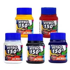 Tinta Vitro 150 Acrilex - Kit Escolha 5 Cores