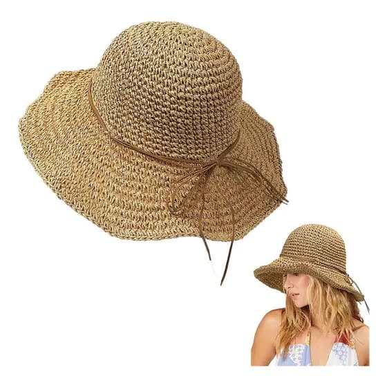 Chapéu De Palha Feminino Casual