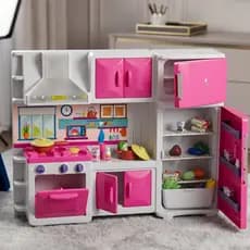 Cozinha Infantil Premium Completa Interativa Funcional Unisex Faz de Conta Brinquedo Max House